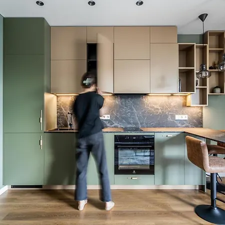 Appartement Modern Cozy In Baltupiai Near Ozas Park & Center